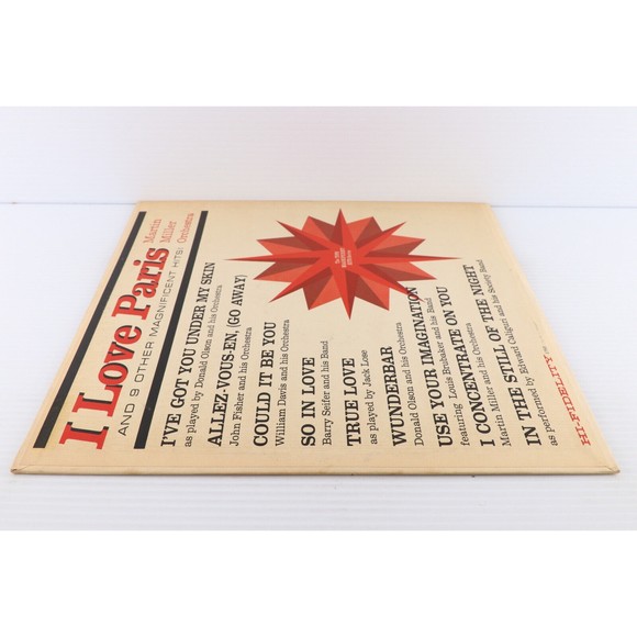 Martin Miller And His Orchestra – I Love Paris Mono Vinyl LP Record Tops L 1753 - Picture 3 of 16